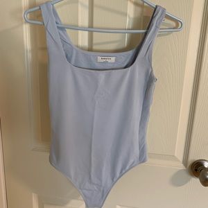 Babaton Contour Bodysuit from aritzia. Light blue size small